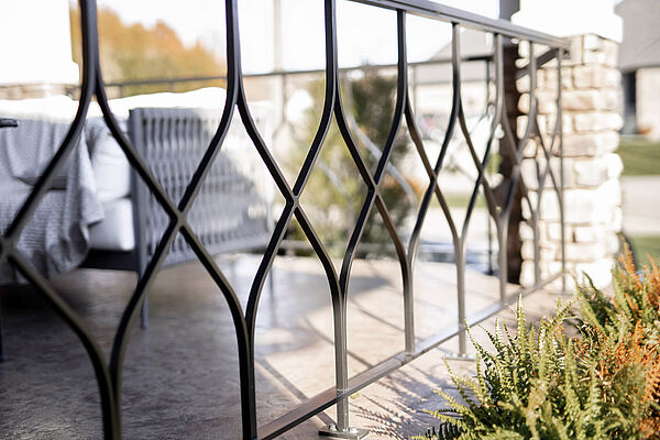 custom powder coated residential railings