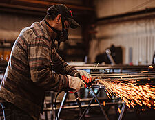 Metalcrafts worker welding
